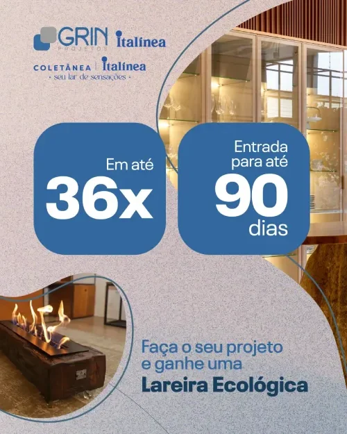 MÓVEIS PLANEJADOS EM ATÉ 36X E ENTRADA PARA ATÉ 90 DIAS